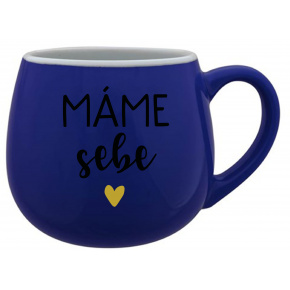 MÁME SEBE - modrý keramický hrníček 300 ml