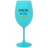 DANCING IN THE WINE - tyrkysová sklenice na víno 350 ml