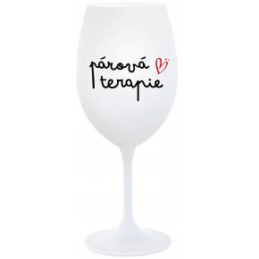 PÁROVÁ TERAPIE - bílá  sklenice na víno 350 ml