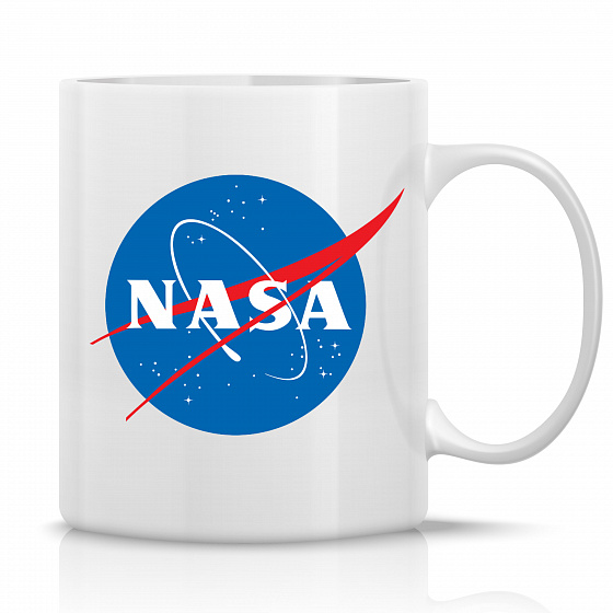 NASA - klasický bílý keramický hrníček 300 ml