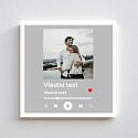 Personalizovaný magický fotoobraz v rámu - čtverec 20x20 - hudební přehrávač