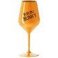 BUBUBUBLINKY - oranžová nerozbitná sklenice na víno 470 ml