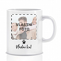 Personalizovaný klasický bílý keramický hrníček 300 ml s fotkou mazlíčka a textem