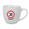 Personalizovaný keramický hrníček 400 ml - narozeninová dopravní značka 