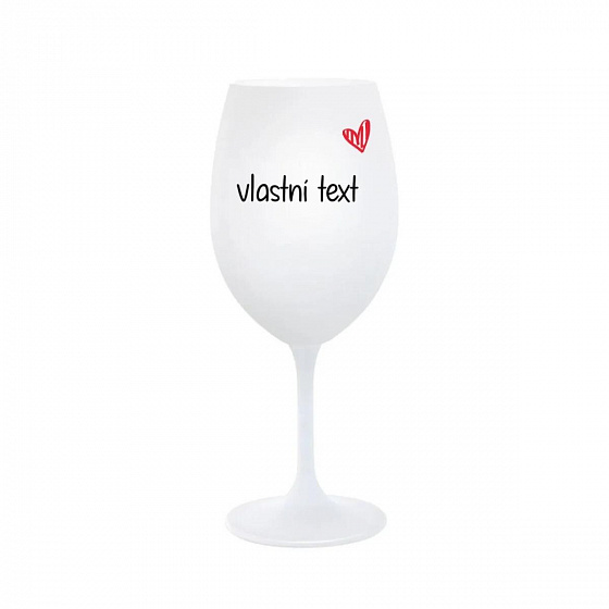 Vlastní text na sklenici