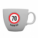 Personalizovaný MEGA XXL keramický hrnek 1 000 ml - narozeninová dopravní značka 