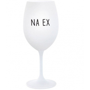 NA EX - bílá  sklenice na víno 350 ml