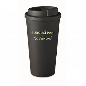 Personalizovaný cestovní termohrnek - budoucí paní 