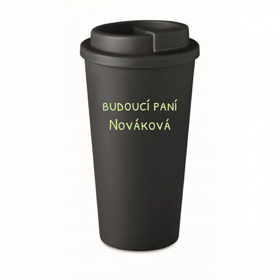 Personalizovaný cestovní termohrnek - budoucí paní 