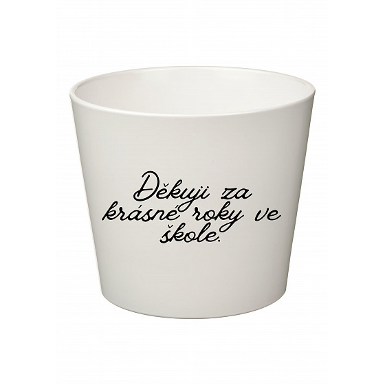 DĚKUJI ZA KRÁSNÉ ROKY VE ŠKOLE! - malý květináč 