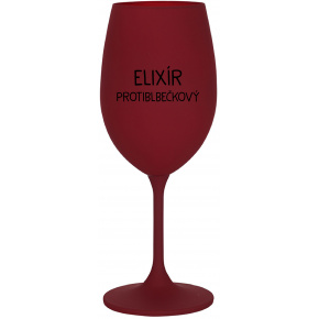 ELIXÍR PROTIBLBEČKOVÝ - bordo sklenice na víno 350 ml