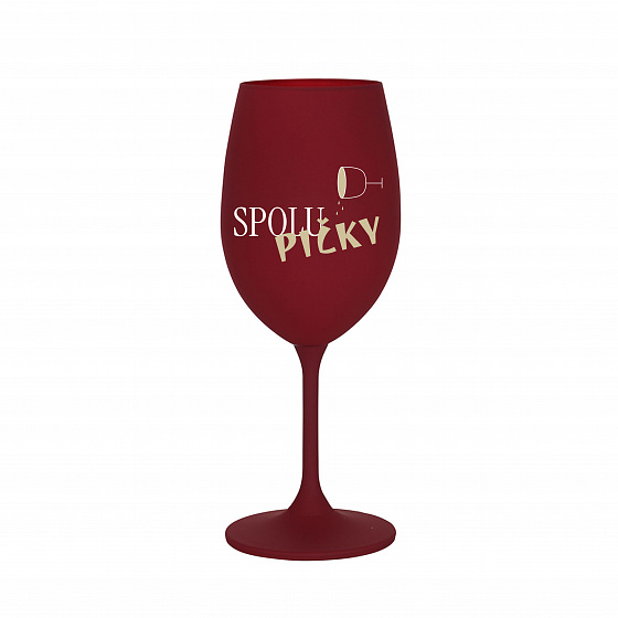 SPOLUPIČKY - bordó sklenice na víno 350 ml