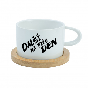DALŠÍ NA PIČU DEN - bílý hrníček makronka 200 ml