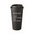 TO DO LIST:  BÝT ÚŽASNÁ - černý termohrnek 475 ml