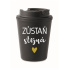 ZŮSTAŇ STEJNÁ - černý termohrnek 300 ml