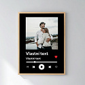 Personalizovaný magický fotoobraz v rámu - 30x40 - hudební přehrávač