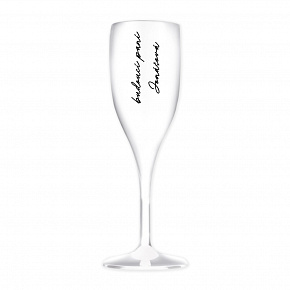Personalizovaná nerozbitná prosecco sklenice - budoucí paní 