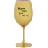 NEJSEM ONLINE JSEM ONWINE - zlatá sklenice na víno 350 ml