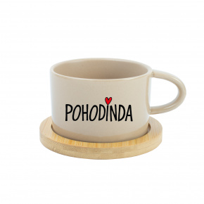 POHODINDA - krémový hrníček makronka 200 ml