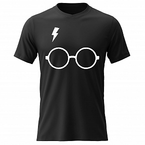 Dámské bavlněné tričko s potiskem - HARRY POTTER - černé