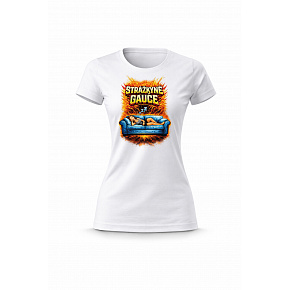 Dámské bavlněné tričko s potiskem - STRÁŽKYNĚ GAUČE - bílé