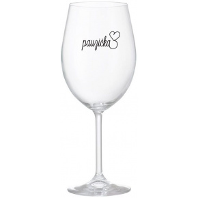 PAUZIČKA - čirá sklenice na víno 350 ml