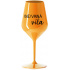 (NE)VINNÁ VÍLA - oranžová nerozbitná sklenice na víno 470 ml