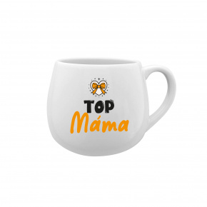TOP MÁMA - bílý keramický hrníček 300 ml