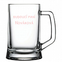 Personalizovaná pivní sklenice - budoucí paní 