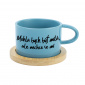 MOHLA BYCH BÝT MILÁ, ALE NECHCE SE MI - modrý hrníček makronka 200 ml