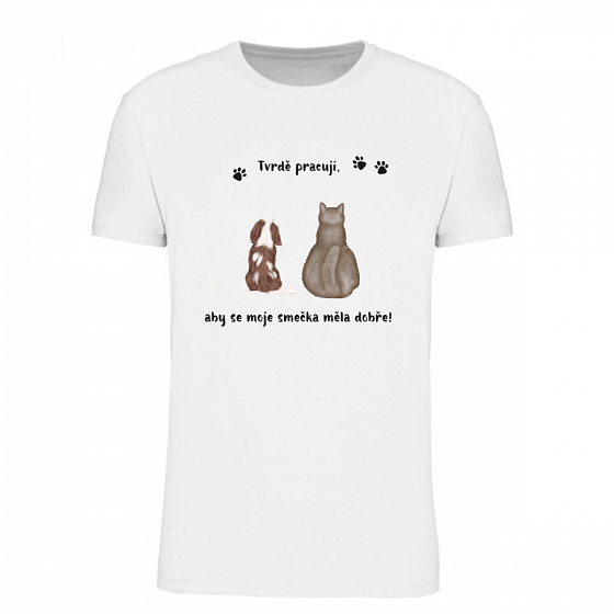 Personalizované pánské tričko s ilustrací zvířátek 