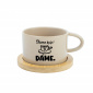 DÁME KAFE? DÁME. - krémový hrníček makronka 200 ml