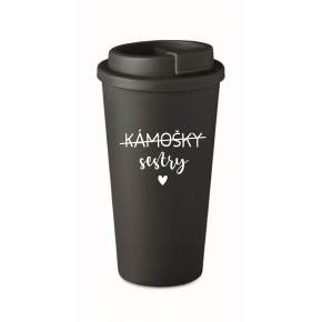 KÁMOŠKY SESTRY - černý termohrnek 475 ml