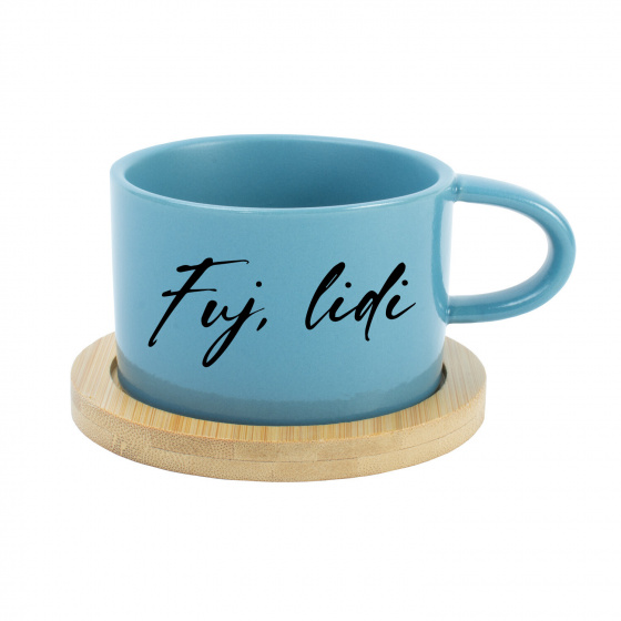 FUJ, LIDI - modrý hrníček makronka 200 ml