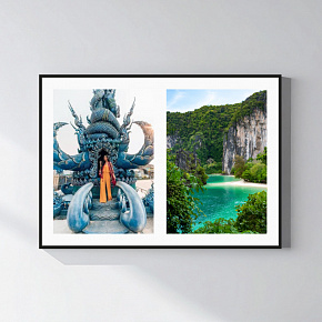 Personalizovaný magický fotoobraz v rámu - 50x70 - koláž fotografií 