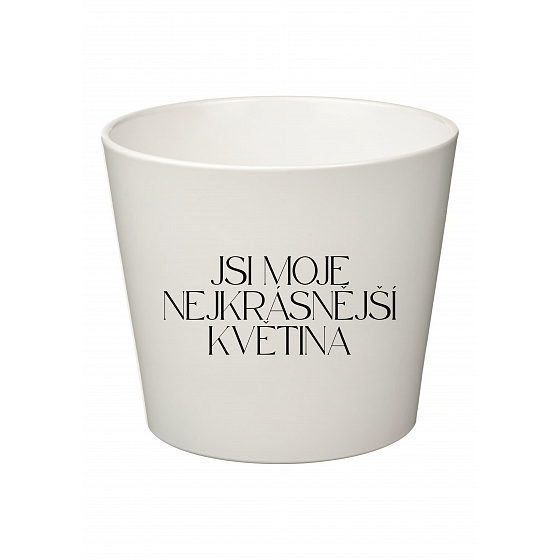 JSI MOJE NEJKRÁSNĚJŠÍ KVĚTINA - velký květináč 