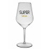 SUPER TÁTA - čirá nerozbitná sklenice na víno 470 ml