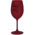 NEJSEM ONLINE JSEM ONWINE - bordo sklenice na víno 350 ml