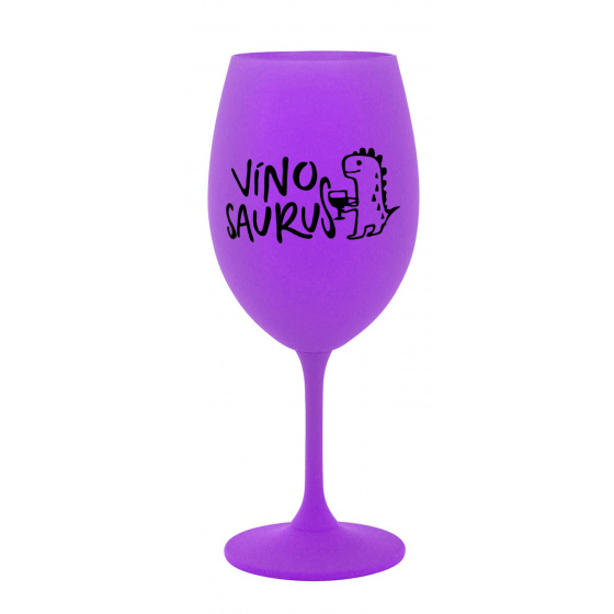 VÍNOSAURUS - fialová sklenice na víno 350 ml