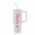 BARBIE - bílý  cestovní termohrnek 900 ml  