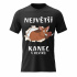 Pánské bavlněné tričko s potiskem - NEJVĚTŠÍ KANEC - černé 