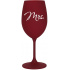 MRS. - bordo sklenice na víno 350 ml