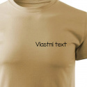 Personalizované pánské tričko s vlastním textem 