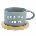 Personalizovaný keramický hrníček "MAKRONKA" - budoucí paní 