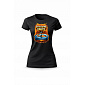 Dámské bavlněné tričko s potiskem - STRÁŽKYNĚ GAUČE - černé