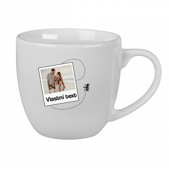 Personalizovaný keramický hrníček 400 ml s fotkou a cestovatelským motivem 