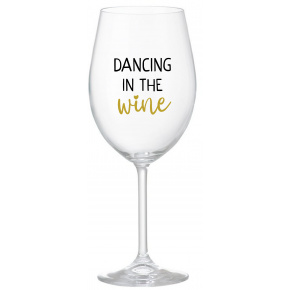 DANCING IN THE WINE - čirá sklenice na víno 350 ml