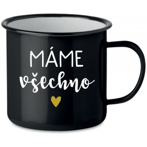 MÁME VŠECHNO - černý plecháček 350 ml