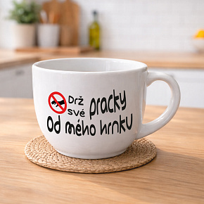 DRŽ SVÉ PRACKY OD MÉHO HRNKU - MEGA XXL keramický hrnek 1000 ml