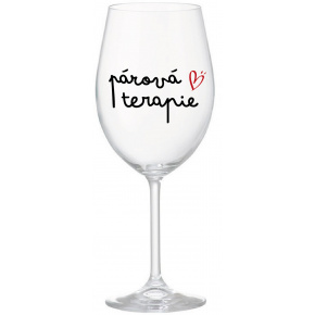 PÁROVÁ TERAPIE - čirá sklenice na víno 350 ml